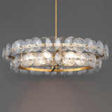 Loren Chandelier Medium Weathred Brass Textured Clear By Maxim Lighting Lifestyle View