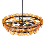 Loren Chandelier Small Gunmetal Amber By Maxim Lighting Up View