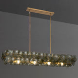 Loren Linear Chandelier Weathered Brass Green Vintage By Maxim Lighting Lifestyle View