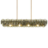 Loren Linear Chandelier Weathered Brass Green Vintage By Maxim Lighting With Light