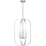 Loretto Large Lantern Brushed Nickel By Generation Lighting - Side View2