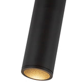 Lorna Black Ceiling Mount 12 Inch 2 Diameter By Kuzco Detailed View