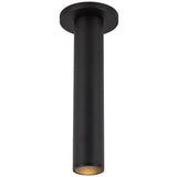 Lorna Black Ceiling Mount 12 Inch 2 Diameter By Kuzco Front View