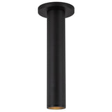 Lorna Black Ceiling Mount 12 Inch 2 Diameter By Kuzco Front View 2