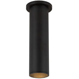 Lorna Black Ceiling Mount 12 Inch 3 Diameter By Kuzco Front View 2