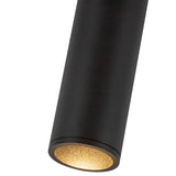 Lorna Black Ceiling Mount 8 Inch 2 Diameter By Kuzco Detailed View