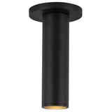 Lorna Black Ceiling Mount 8 Inch 2 Diameter By Kuzco Front View 2