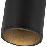 Lorna Black Flush Mount 8 Inch 4 Diameter By Kuzco Detailed View