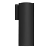 Lorna Outdoor Wall Sconce — 12 Inch (4 Inch Dia.), Black