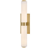 Lottie Vanity Light Lacquered Brass By Hinkley - Side View