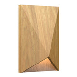 Louro Freijo Facet Wall Sconce with Slate Accent by Accord