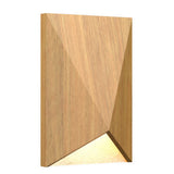 Louro Freijo Facet Wall Sconce with White Stone Accent by Accord