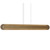 Louro Freijo Petra Rounded Linear Pendant with Slate Accent by Accord
