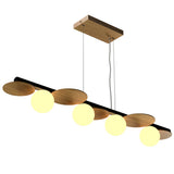 Louro Freijo Small Luna Linear Pendant by Accord