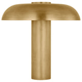 Louver Medium Table Lamp Natural Brass By Visual Comfort Main View 1