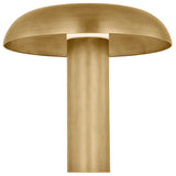 Louver Medium Table Lamp Natural Brass By Visual Comfort Main View 3