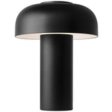 Louver Portable Table Lamp Black By Visual Comfort Modern - Front View3