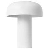 Louver Portable Table Lamp White By Visual Comfort Modern - Front View2