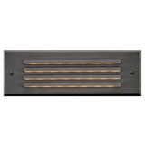 Louvered Brick Light LED Flush Step Light 12V - Satin Black - by Hinkley