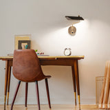 Loyd Swing Arm Sconce By WAC Lighting Black AB Lifestyle