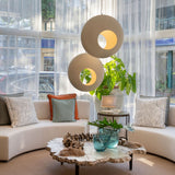 Lua Large Pendant Light By Geo Contemporary, Color: White