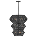 Luca Double XL Multi Tier Chandelier - Black - by Hinkley