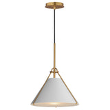 Lucas Pendant Light Light French Gray Natural Aged Brass By Maxim Lighting