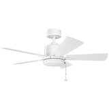 Lucian Ceiling Fan Small Matte White By Kichler