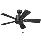 Lucian Ceiling Fan Small Satin Black By Kichler
