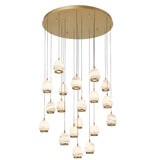 Lucidata Multi Light Chandelier Antique Brass 19 Lights By LibCo