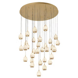 Lucidata Multi Light Chandelier Antique Brass 31 Lights By LibCo