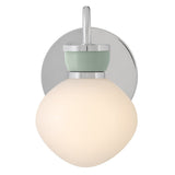 Lucy Vanity Light 1 Light Chrome Seafoam By Lark Living - Lifestyle View