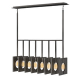 Ludlow Small Eight Light Linear - Brushed Graphite - by Hinkley