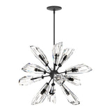 Luma 12-Light Starburst Chandelier in Black by Hubbardton Forge