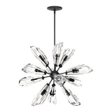 Luma 12-Light Starburst Chandelier in Ink by Hubbardton Forge
