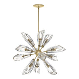 Luma 12-Light Starburst Chandelier in Modern Brass by Hubbardton Forge
