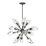 Luma 12-Light Starburst Chandelier in Natural Iron by Hubbardton Forge