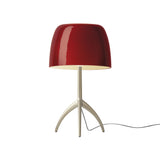 Lumiere Table Lamp By Foscarini, Size: Large, Finis: Champagne, Color: Cherry Red, , | Casa Di Luce Lighting