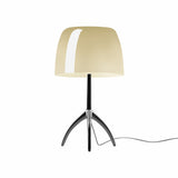 Lumiere Table Lamp By Foscarini, Size: Large, Finis: Chrome Black, Color: Warm White, , | Casa Di Luce Lighting