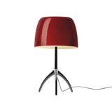 Lumiere Table Lamp By Foscarini, Size: Large, Finis: Chrome Black, Color: Cherry Red, , | Casa Di Luce Lighting