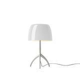 Lumiere Table Lamp By Foscarini, Size: Small, Finis: Aluminum, Color: White, , | Casa Di Luce Lighting