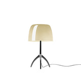 Lumiere Table Lamp By Foscarini, Size: Small, Finis: Chrome Black, Color: Warm White, , | Casa Di Luce Lighting