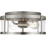 Lumra 13 Flushmount — Brushed Nickel