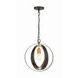Luna Chandelier 12'' English Bronze + Antique Gold