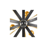 Luna Orbital Chandelier 48'' English Bronze + Antique Gold