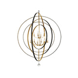 Luna Orbital Chandelier 60'' English Bronze + Antique Gold