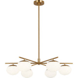 Lune Chandelier — 33 5/8", Burnished Brass