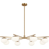 Lune Chandelier — 49", Burnished Brass