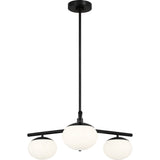 Lune Semi-Flushmount — 27 3/8", Aged Iron