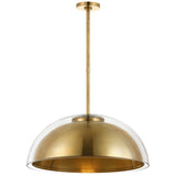 Lusi Pendant Light Hand Rubbed Antique Brass By Visual Comfort Modern - Side View1